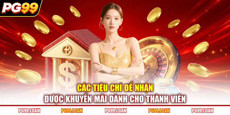Các tiêu chí để nhận được khuyến mãi dành cho thành viên